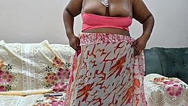 feeling exposed as indian bhabhi shows tits on leaked webcam