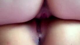 hardcore lesbians trib with toy between hot pussies