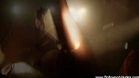 exotic brunette rips clothes in sensual striptease