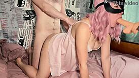 Group sex fantasy intensifies with sex machine teasing and fucking