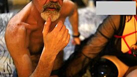 Reynatirana bends over for rough doggystyle threesome with mature man