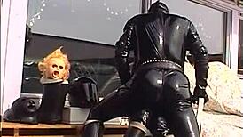 Horny Rubber Babe In XXL Action!