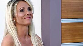 Blonde Fit Model LET Older Guy CUM Twice In A Row During HARD FUCK At Model Job