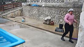 Give me a blowjob in the bathroom