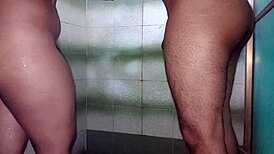 part 1, my boyfriend and i shower to shave together