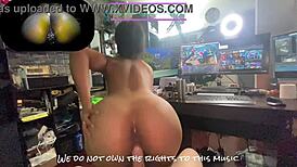 Nadia's exotic ass throws around in pov