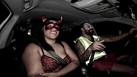 She came back from the halloween party all arrombadinha and gozadinha