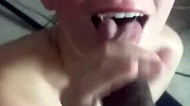 Watch Lena Starr get cum in her eye!