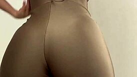 Wife tries sheer clothes in fitting room for more videos