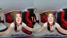 pretty latina in sexy lingerie for pov sex