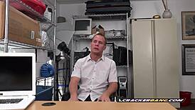 This gay stud loves to suck huge black cocks when he is at work?