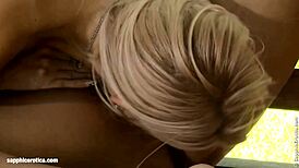 Carmen Licks and Kisses Roxy on Sapphic Erotica in Lesbian Sex Scene