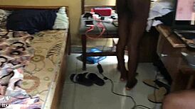 My petite 18+ slut spreads ass to take big cock from behind