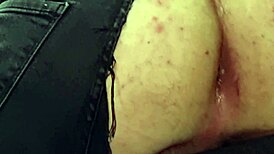 Horny Guy Rips Jeans Jerks Fast On Huge Cock