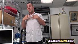 This gay stud loves to suck huge black cocks when he is at work?