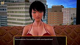 My New Family 334: Brunette with Big Ass and Tits Takes Monster Cock