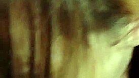 Amateur Wife Practices Deepthroat Blowjob and Tit Play in Homemade Close-Up Scene