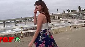 My Girlfriend Alison Rey Teases With Short Skirts, Flashing Tits And Ass