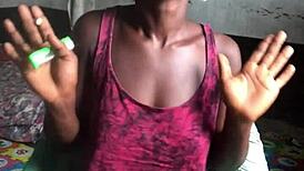 Crazy Bitch Smoking in Lord's Room While Wearing Sexy Clothes 😈