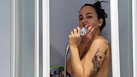 claudia bavel plays with dildos