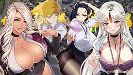 The office lady goes about her daily routine at work