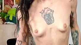 Tall Skinny Girl Squirts During POV Ride