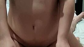 amateur couple has passionate sex with milf moaning and big tits bouncing