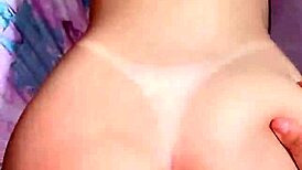 Latina girlfriend bent over for doggystyle creampie