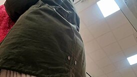 Italian Stepmother Reveals Her Ass And Hairy Pussy In The Changing Room