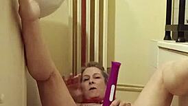 Slave Eats from Bowl in Humiliation BDSM Scene