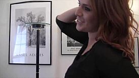 I give handjob with cumshot to Alisha Adams.