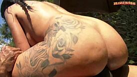 Can you believe this young hottie taking big black cock?