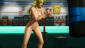 helena shows off her boxing skills