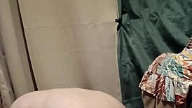 Slave Worships Dominatrix with Dildo and Tits!