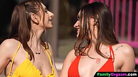 On Sausage Day, a family guy tongues his friend's stepdaughter in a juicy taboo encounter