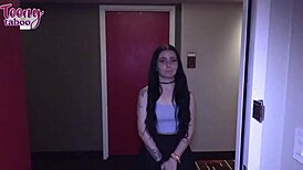 काली टीन 18+ को व्हाइट गार्ड ने गैरेज में बड़े लंड से सजा दी