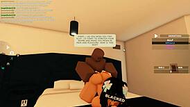 feeling emotional as she's bent over for rough sex, blowjob, doggystyle, deepthroat with monster cock.