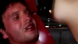 Cutie Gets Spunk Soaked by Muscular Hunk in Hardcore Gay Blowjob and Handjob