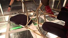 Cindy Behr and Romana Ryder Share Monster Cock with Handjob Cunilingus Muff Diving Bent Over Ass Facial Swallow in Lightbox