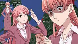 The office lady goes about her daily routine at work