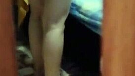 Spying on my neighbor who catches me and invites me over