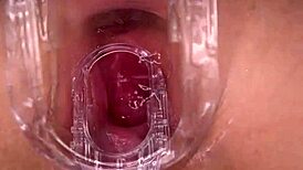 Is that wet pussy squirting so much during hardcore fucking with big tits and shaved hairless body?