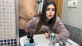 They fuck me bent over in the bathroom, so delicious.