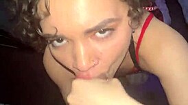 Curly-Haired Nympho Gets Facial From Flaxk