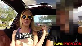 Bimbo Pawns Her Ugly Car And Pussy!