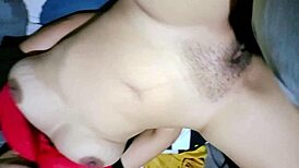 neighbor helps with vibrating toy in intimate moment