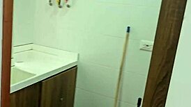 service employee fucks her boss for a bonus she loves swallowing his cum the boss doesnt suspect a thing karen sleent