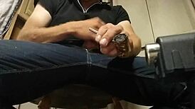 playing with my stiff cock until i cum