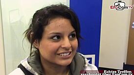 German virgin persuaded for sex at casting 😏