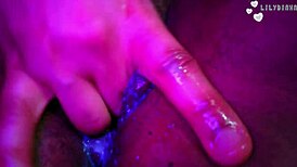 Juicy Student Climaxes With Close-Up Fingering Of Her Huge Ass And Tight Pussy